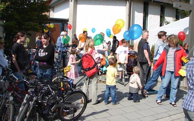 Luftballons Gemeindefest Markt Schwaben