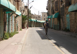 Hebron, Geisterstadt, geschlossene Läden