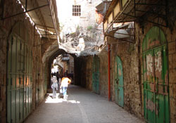 Hebron, Straße leer